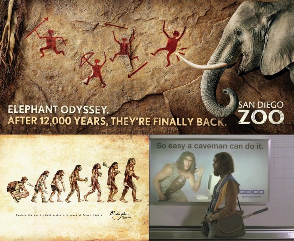 Caveman advertisements