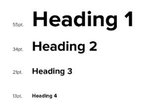 Headings and paragraph format example