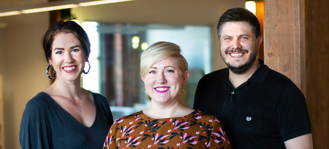 idfive creative team leads: Meagan Petri, Courtney Glancy, and Wesley Stuckey