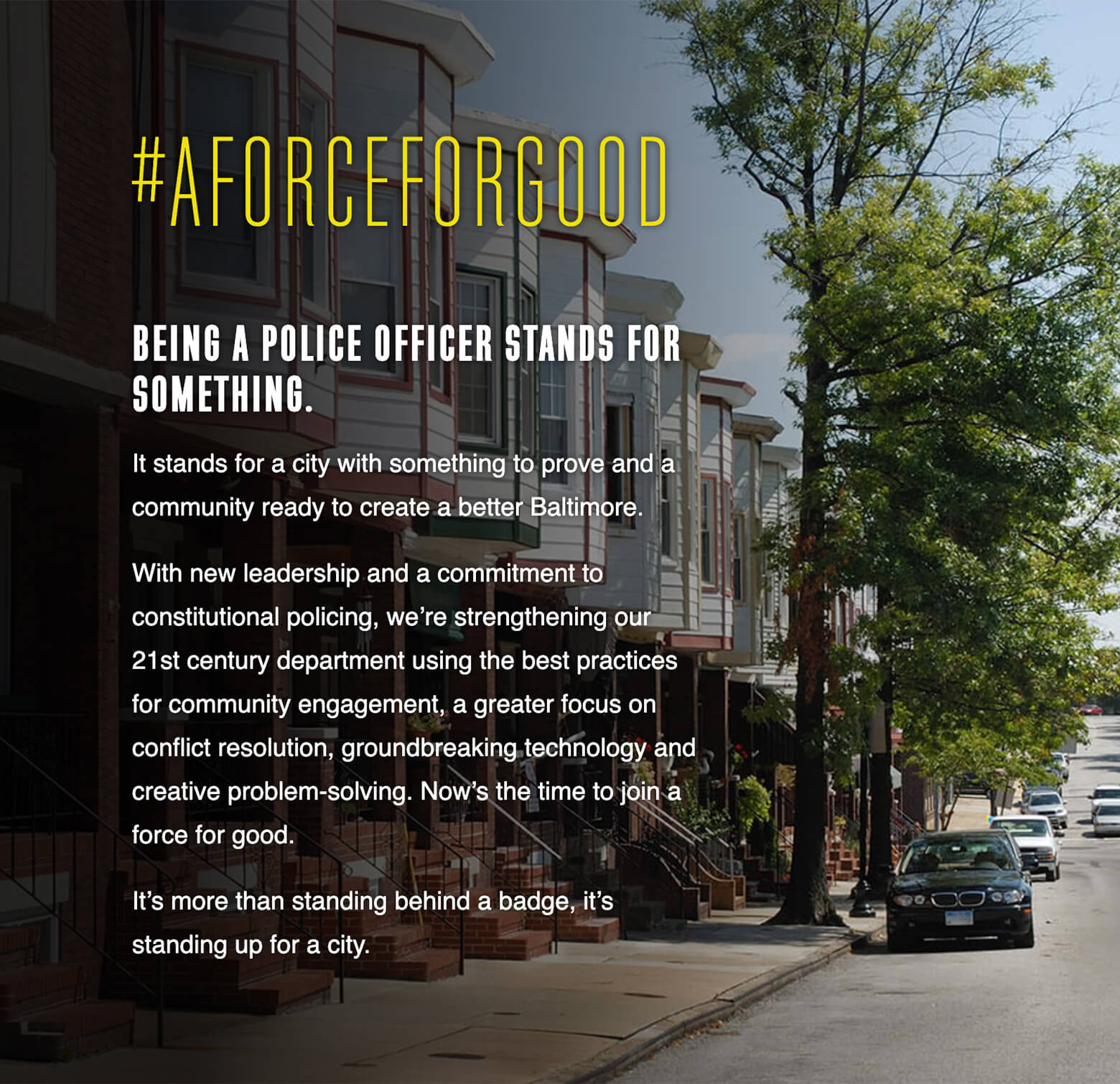 baltimore police department ad