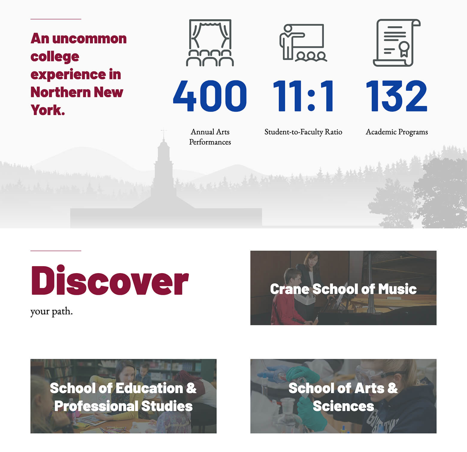 SUNY P website landing page