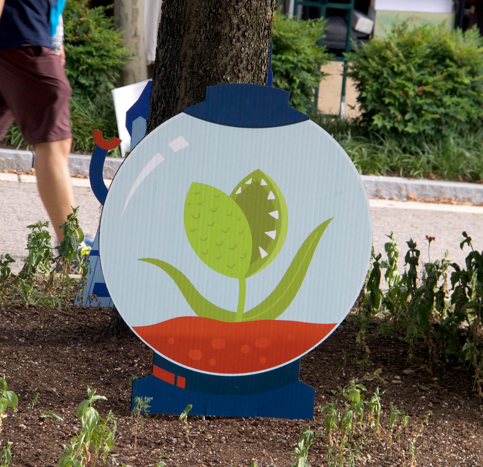 alien cardboard cutout decoration