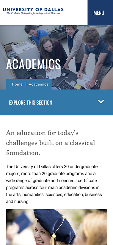Academics Page