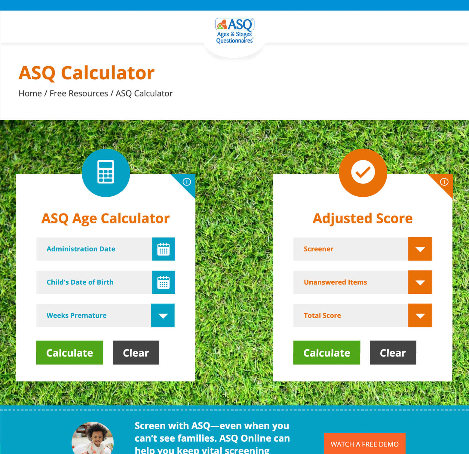 ASQ Calculator screenshot