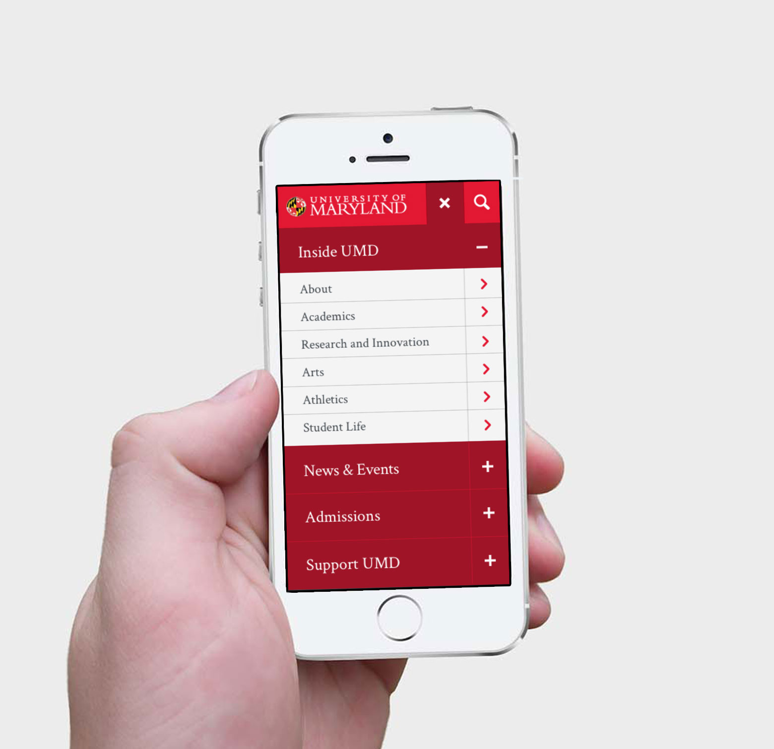 Mobile menu