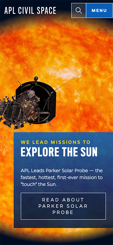 APL Civil Space homepage