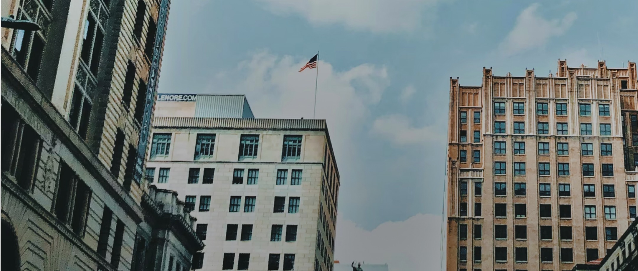 Image of the tops of buildings in Baltimore