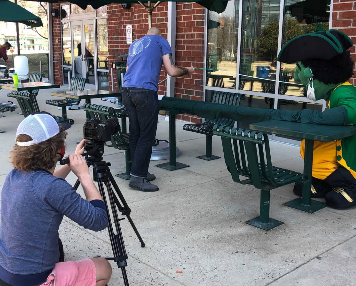 Man doing a photography shoot.