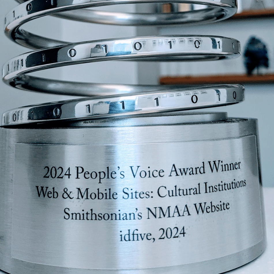 2024 People's Voice Award Winner, Web & Mobile Sites: Cultural Institutions, Smithsonian's NMAA Website, idfive, 2024