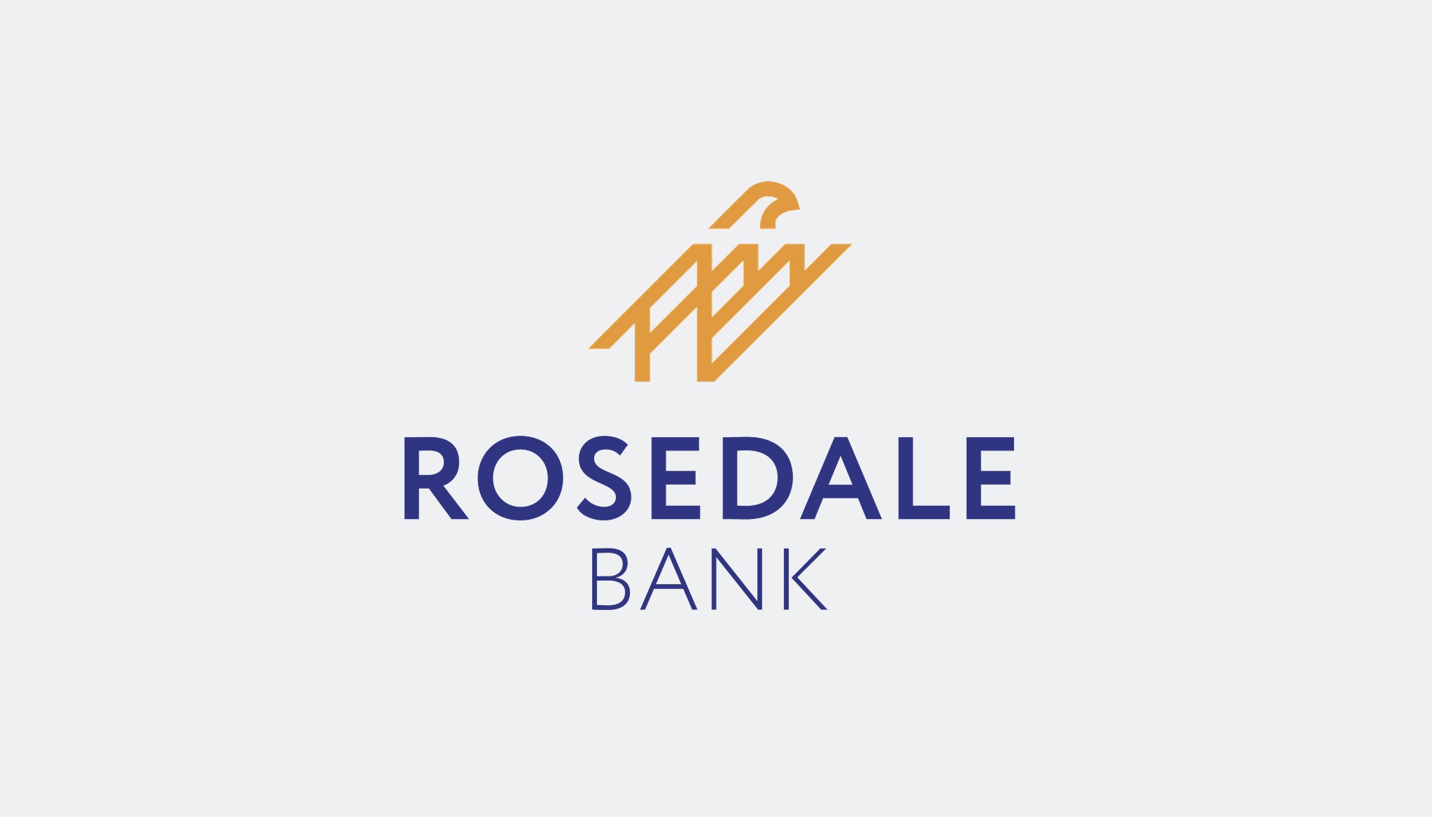 Rosedale Bank logo centered in gray box